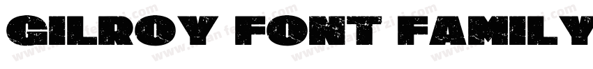 Gilroy font family字体转换